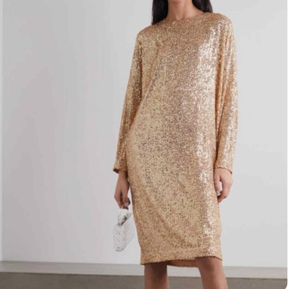 ITMFL IN THE MOOD FOR LOVE ELISA Sequin Dress in Burgundy Size M NWT - Picture 7 of 7